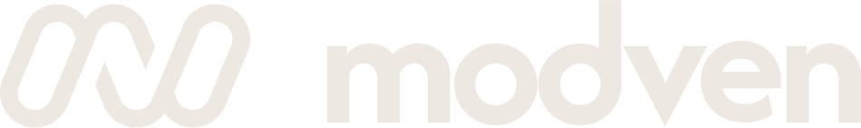 Modven logo, light version